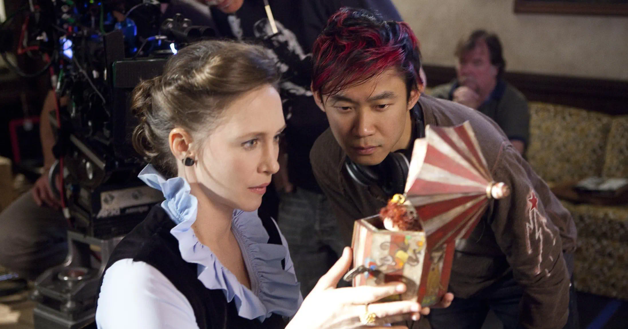 James Wan en el rodaje de The Conjuring