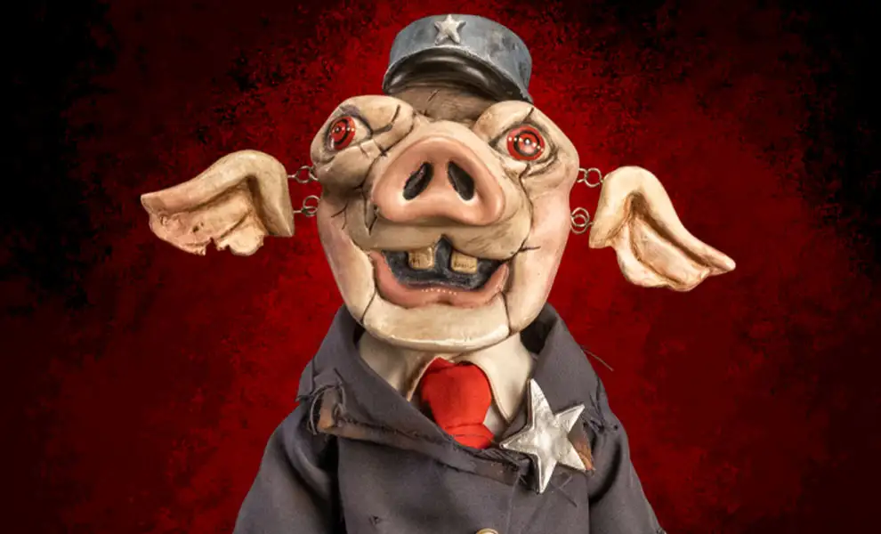 MR Snuggles marioneta de Spiral from the book of saw